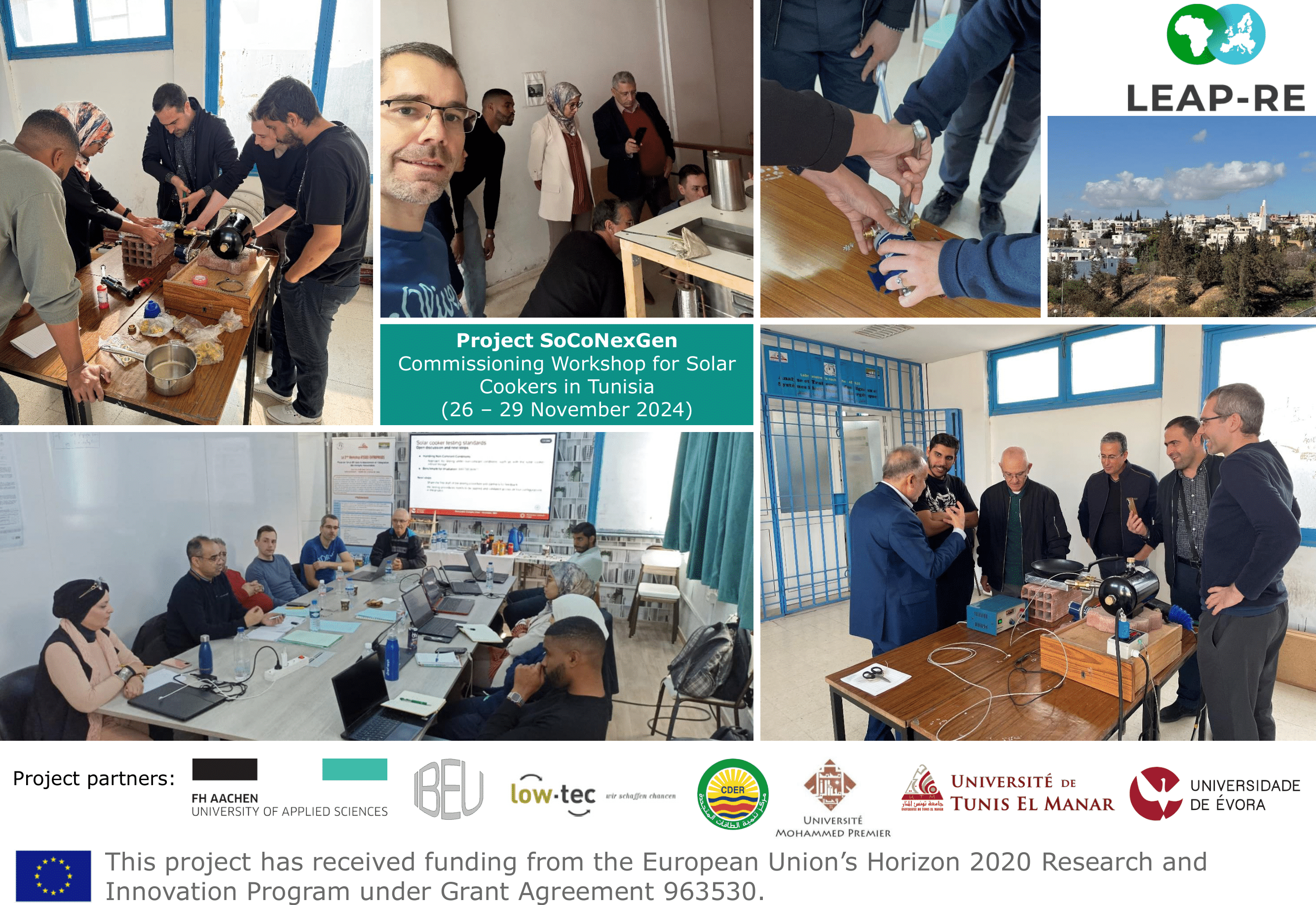  SoCoNexGen partners meet in Tunisia for solar cooker commissioning